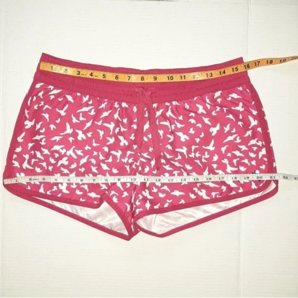 Firefly Swim Shorts Pockets Drawstring Fuchsia & White Seagulls Print Size M - Picture 6 of 13